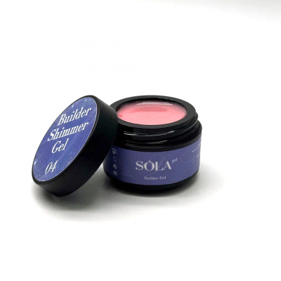 Моделирующий гель Builder Shimmer Gel 04 SOLAlove, 50гр